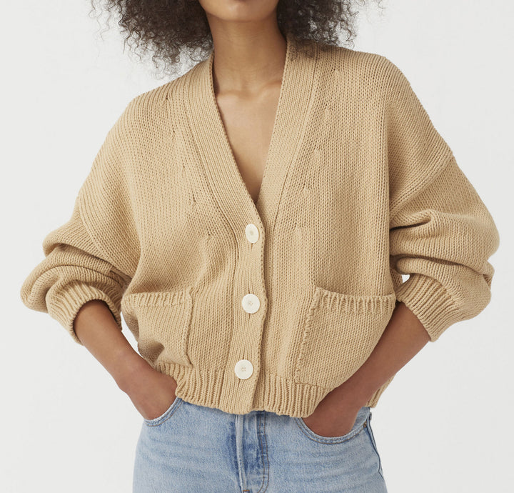 Ladies' knit jacket with practical pockets Lune London