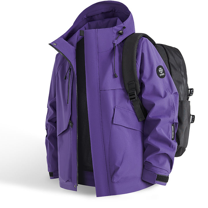 Outdoor technical jacket for men with an innovative pocket concept and breathable materials Lune London