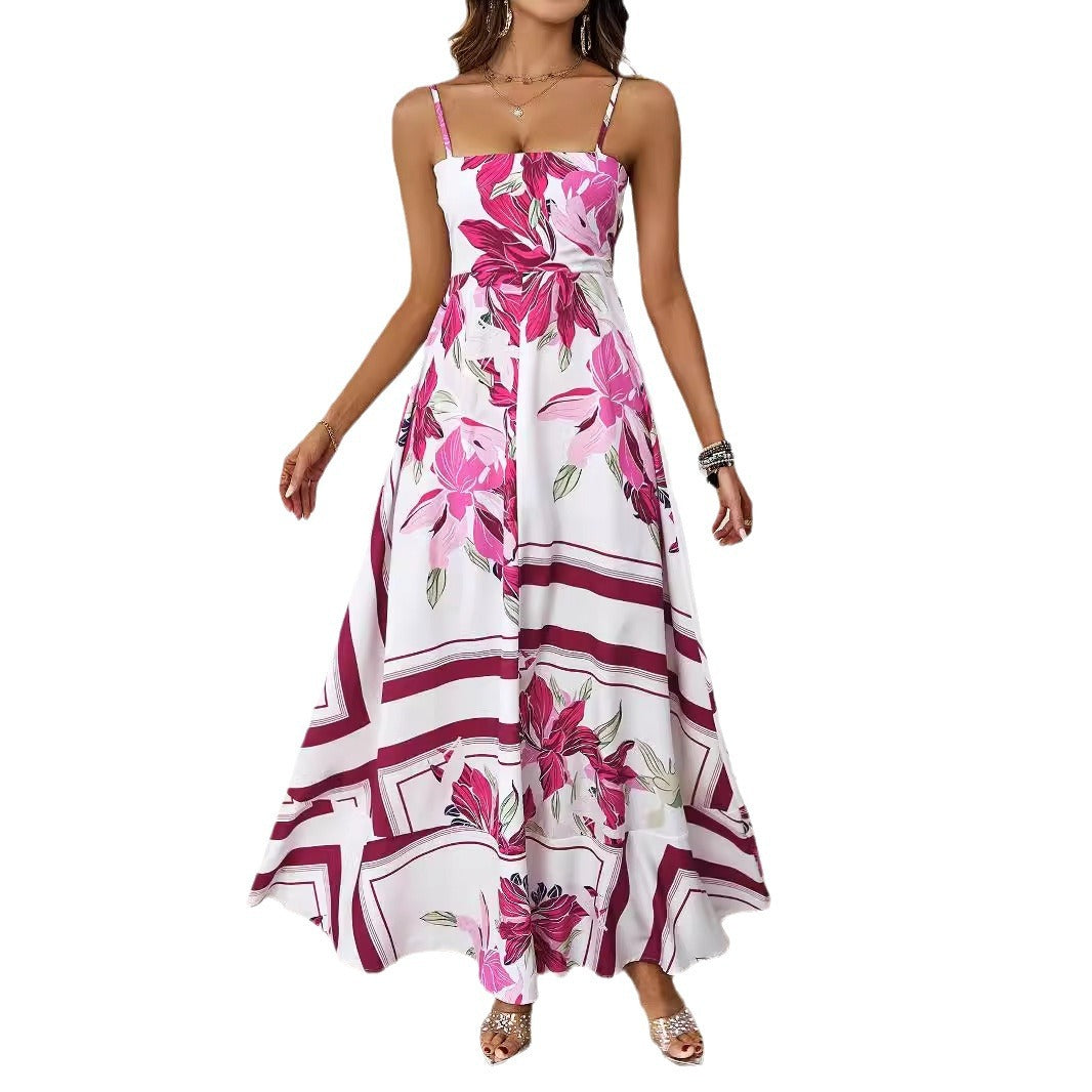 Maxi dress for women with graphic pattern Chic & Stil