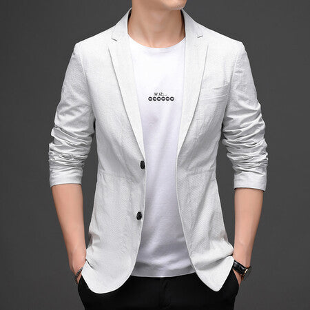 Casual blazer for men in textured fabric Lune London