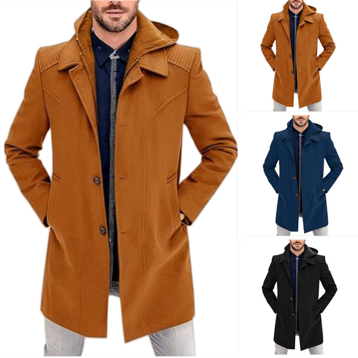 Elegant transition coat for men with piped details Lune London