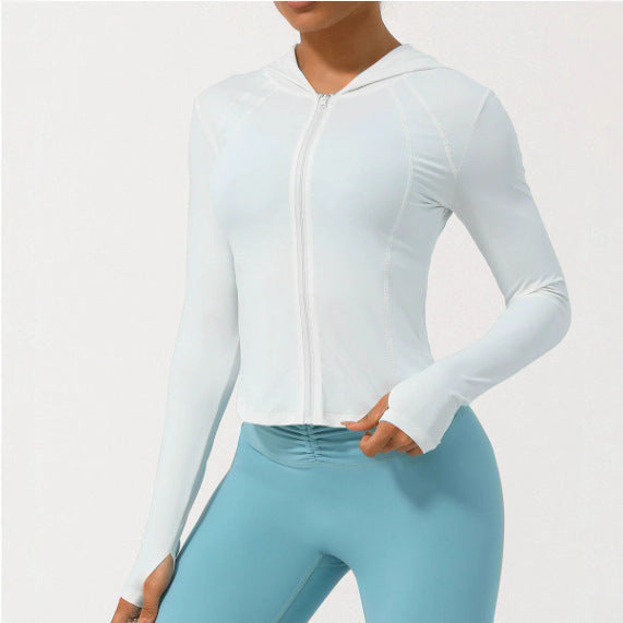 Women's sports jacket with practical thumb holes and an athletic cut Lune London