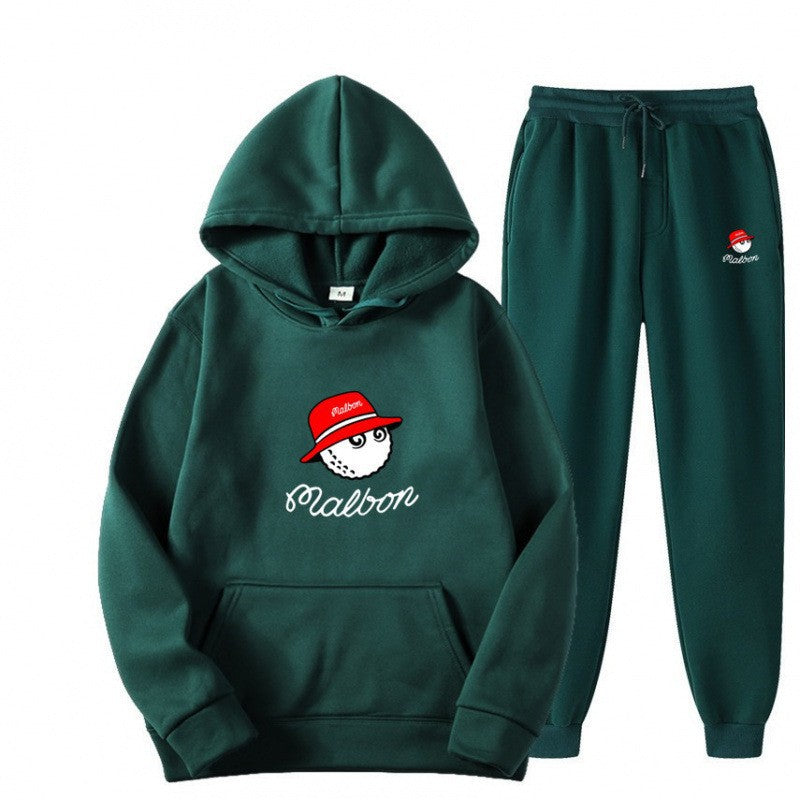 Women's leisure hoodie suit with playful graphic design and practical pockets Chic & Stil