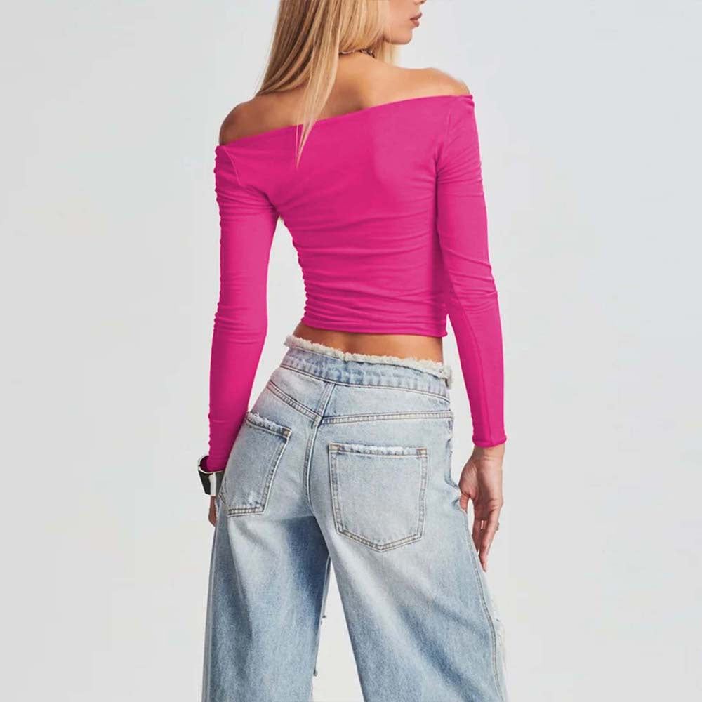 Top court ajusté pour femmes avec découpe asymétrique Chic & Stil