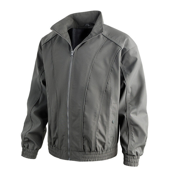 Leisure jacket for men with stand-up collar and elastic waist Lune London