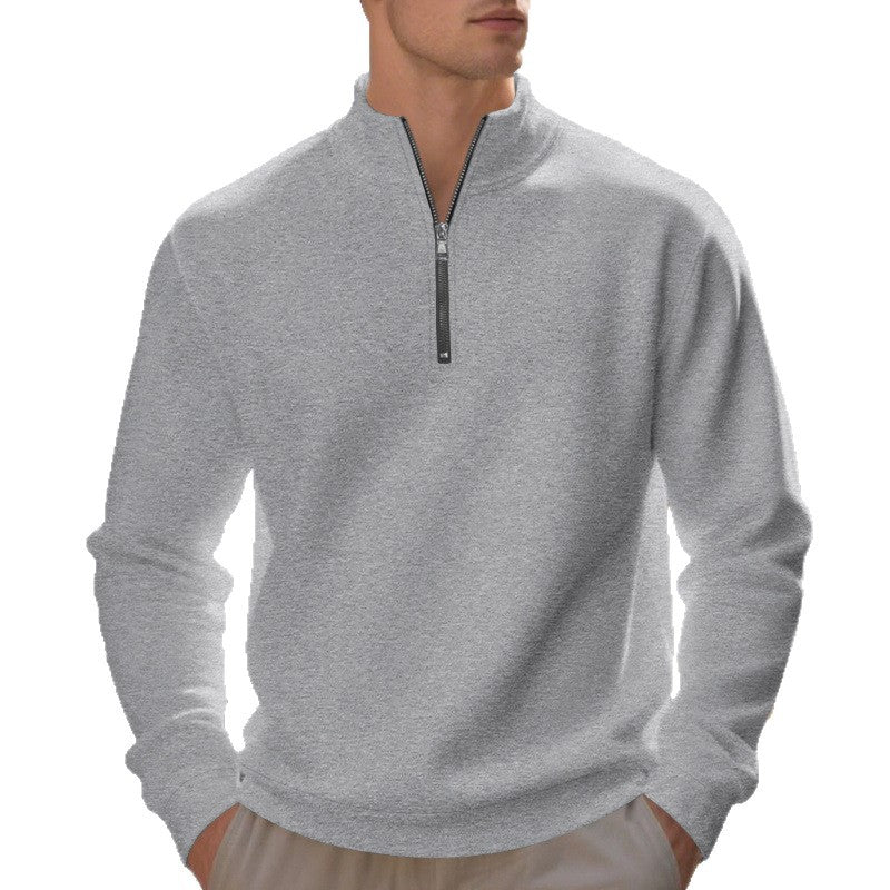 Sporty pullover for men with half-zip and breathable structure Lune London