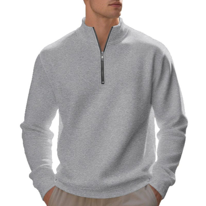 Sporty pullover for men with half-zip and breathable structure Lune London