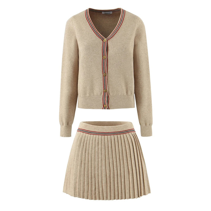 Casual knitted jacket for women with chic and stylish button details