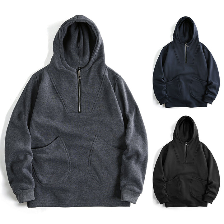 Men's hoodie with innovative zipper and comfortable fit Lune London