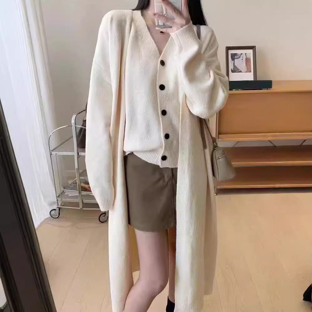 Women Long Sleeve Cardigan with Chic and Stylish Decorative Button Design