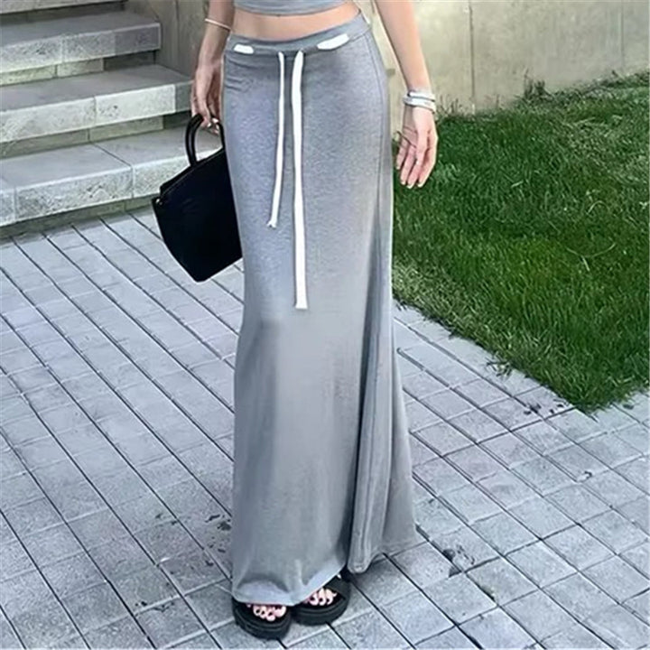 Lune London adjustable waist sporty maxi skirts for women