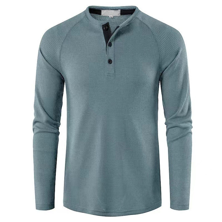 Men's long sleeve shirt with elegant button placket and structured design Lune London