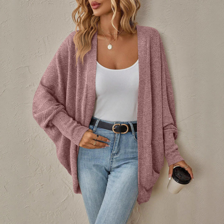 Casual knitted jacket for women with a relaxed fit and wide sleeves Lune London