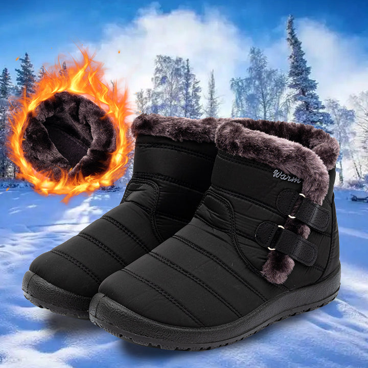 Bottes d'hiver à lacets isolées et chaudes pour femmes Lune London