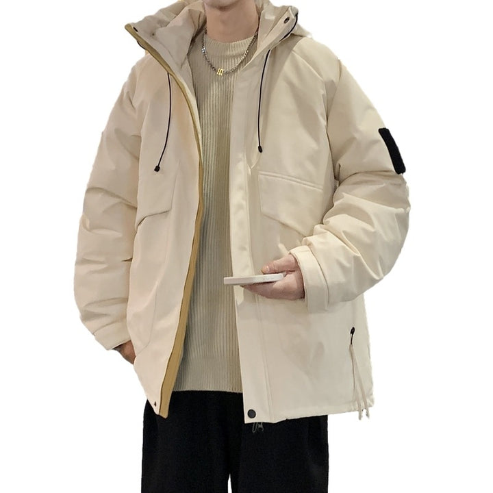 Functional jacket for men with adjustable hood and two large pockets Lune London
