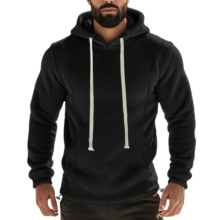 Men's fleece-lined hoodie with hood and drawstring Lune London