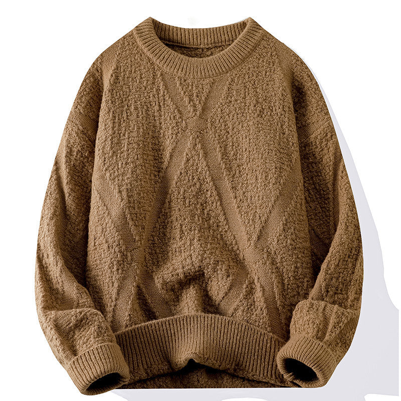 Ladies Knit Sweater with Pattern and Textured Surface Lune London