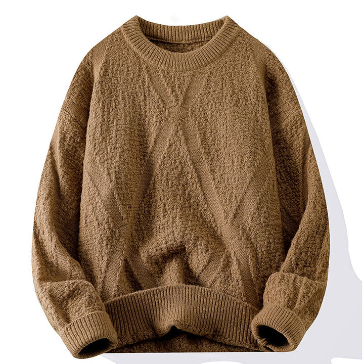 Ladies Knit Sweater with Pattern and Textured Surface Lune London