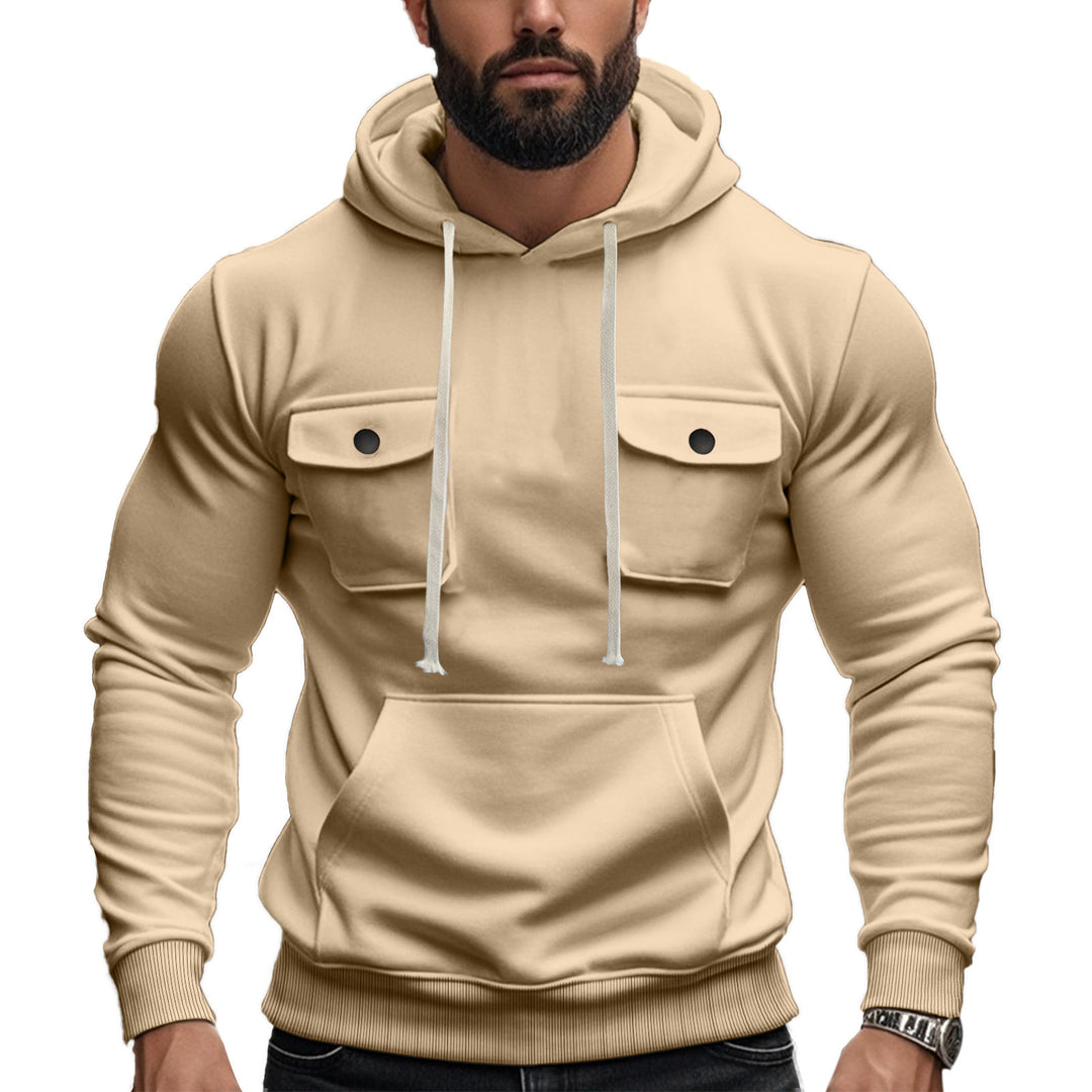 Men's hoodie with stylish chest pockets Lune London