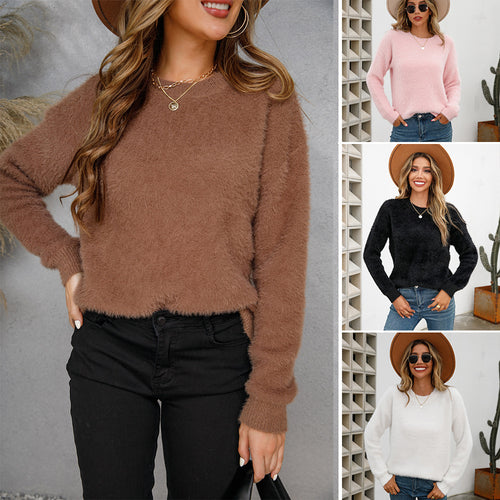 Pull-over doux en maille pour femmes avec coupe moderne Chic & Stil