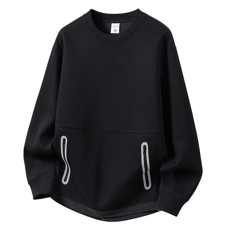 Ladies oversized sporty pullover with practical zip pockets Lune London