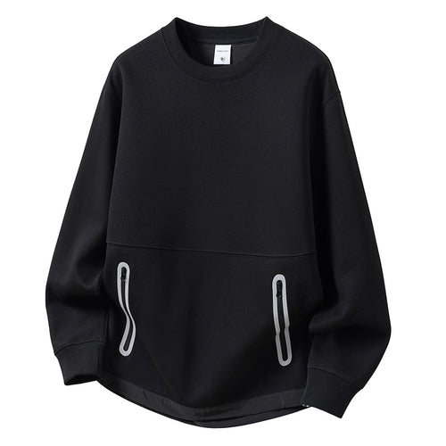 Ladies oversized sporty pullover with practical zip pockets Lune London