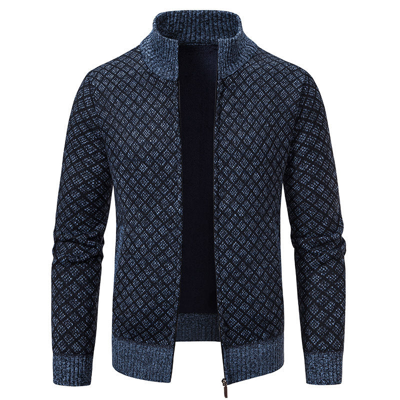 Ladies elegant cardigan with high collar Lune London
