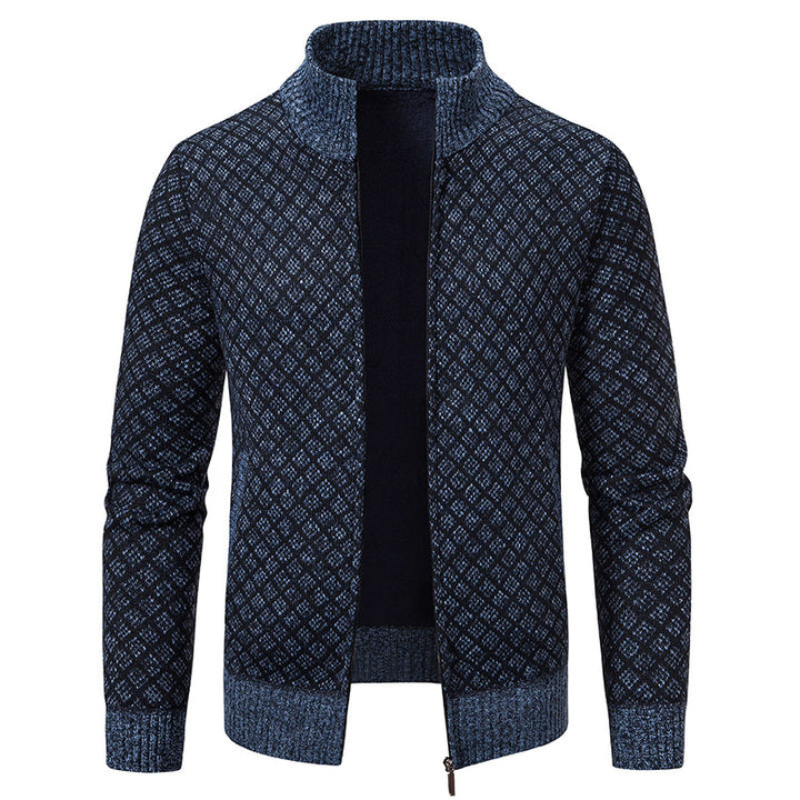 Ladies elegant cardigan with high collar Lune London
