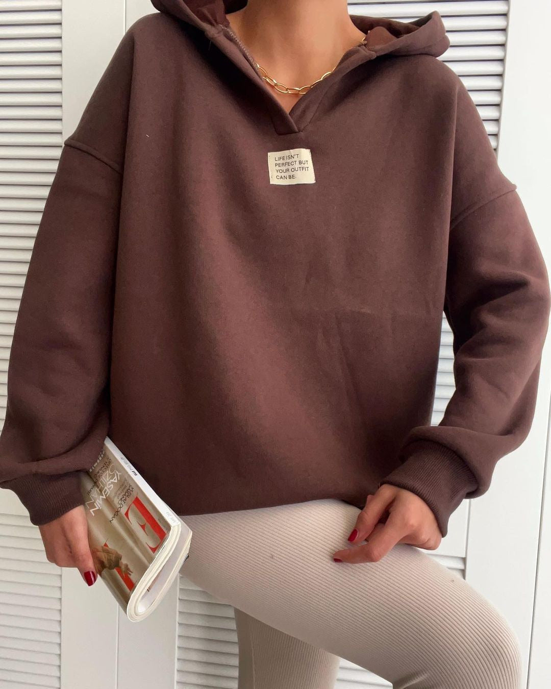 Comfortable hooded sweatshirt for women with a relaxed fit and high-quality materials Lune London