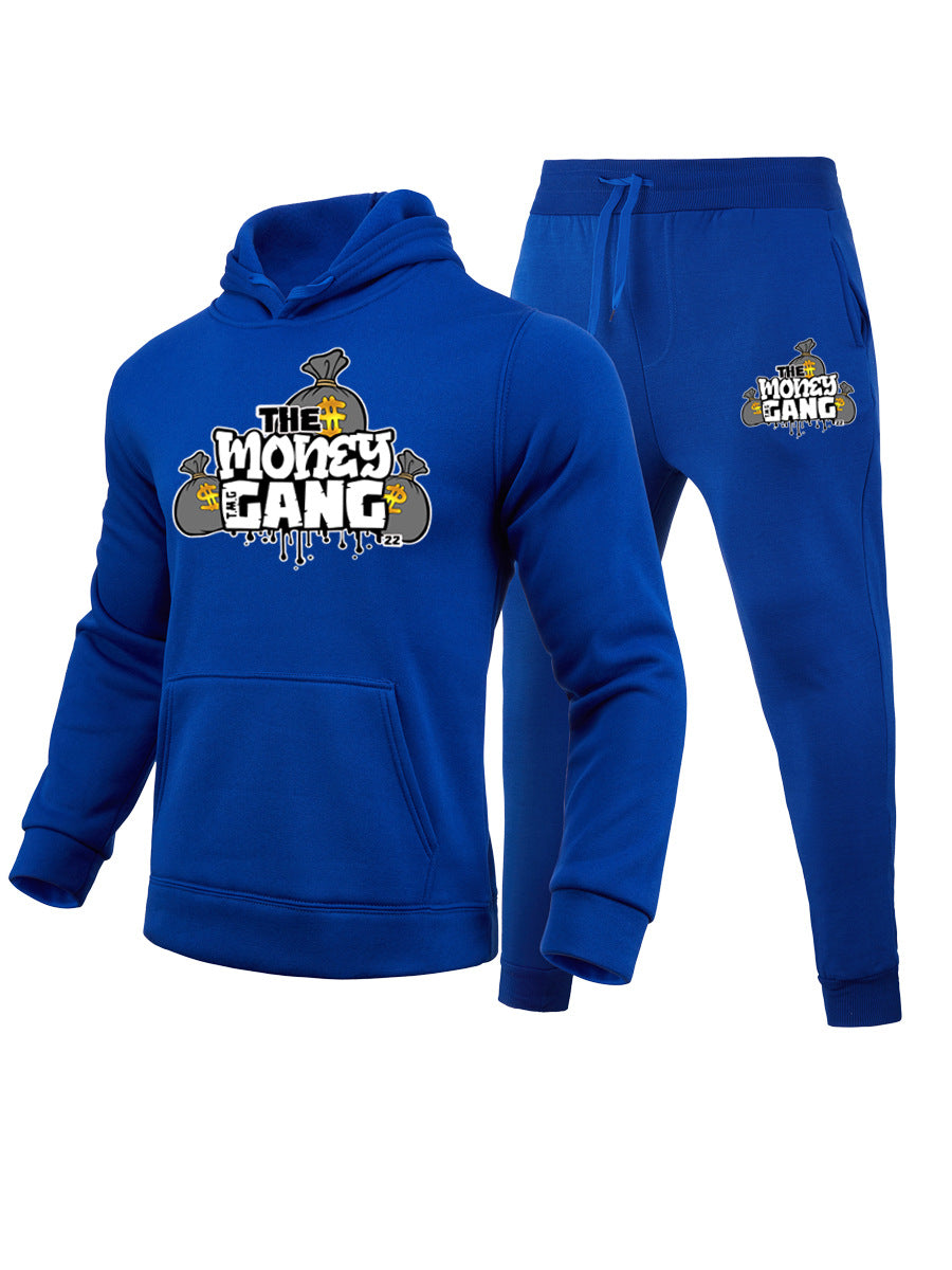 Men's hoodie and jogger sports set with creative graphic print Lune London