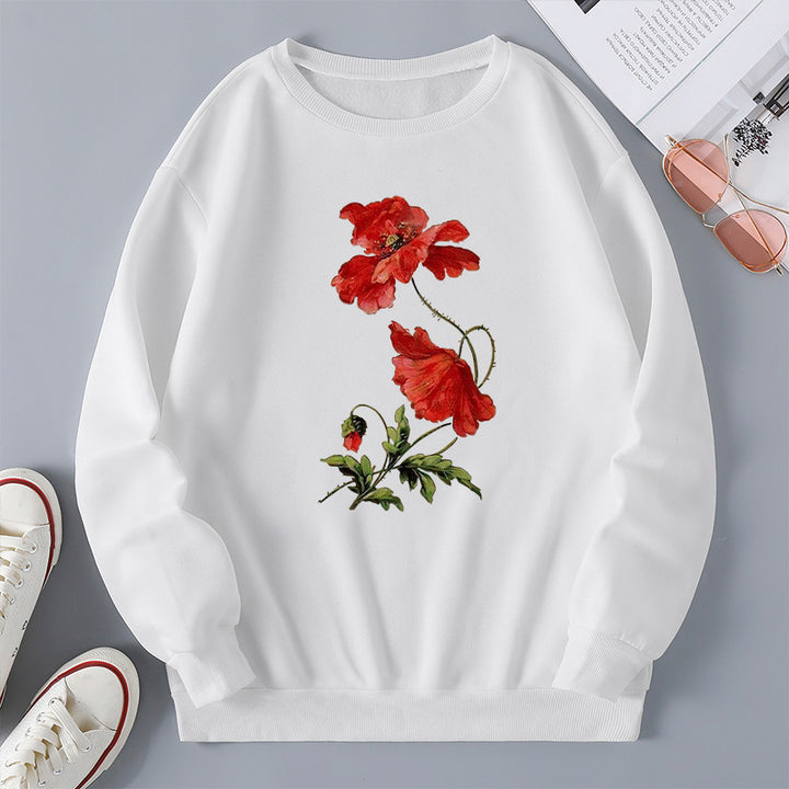 Sweatshirt pour femmes avec design floral et coupe confortable Chic & Stil