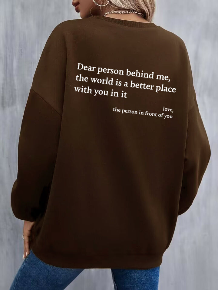 Sweat-shirt femme au design inspirant et à coupe confortable Chic & Stil
