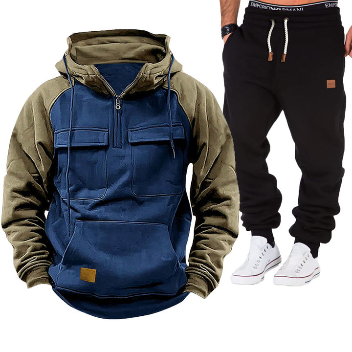 Functional sweater for men with practical pockets Lune London