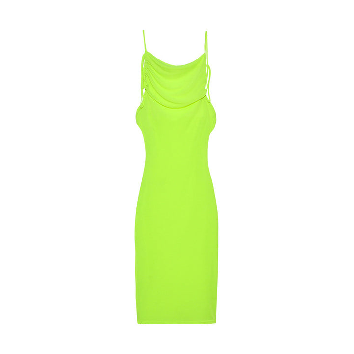 Ladies Elegant Summer Dress Draped Lune London