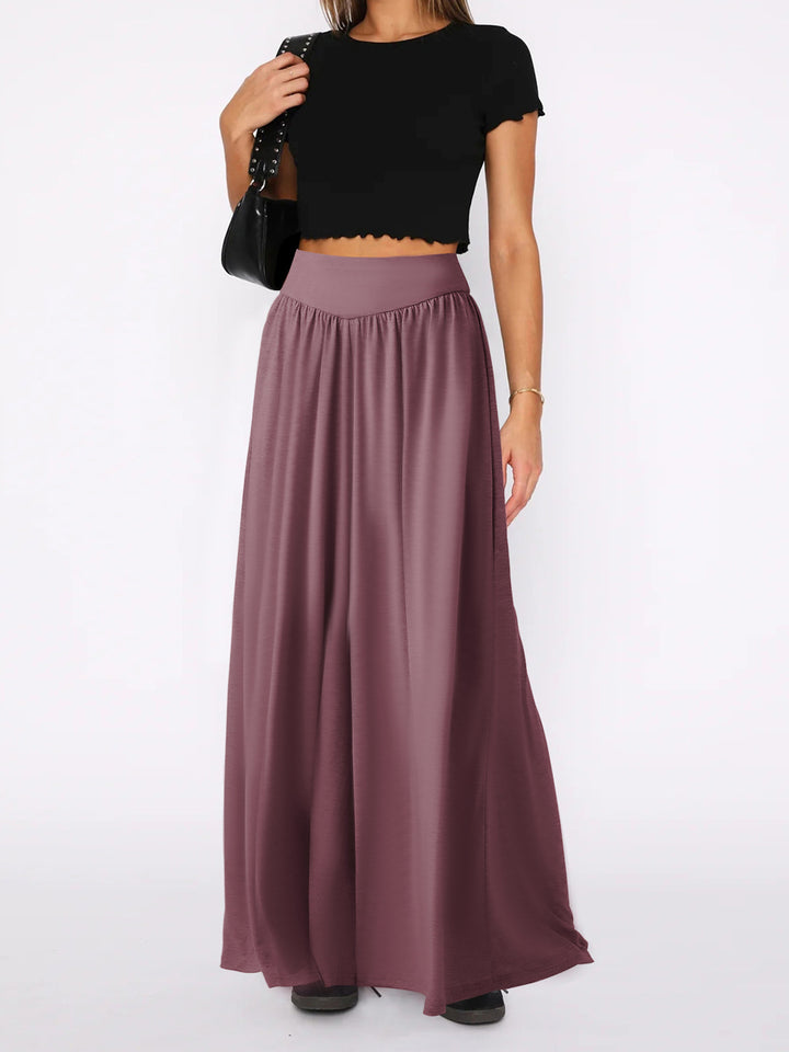 Airy maxi skirt for women with a loose fit and elastic waist Lune London