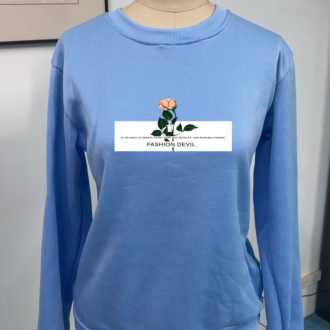 Women’s sweatshirt with floral motif Chic & Stil