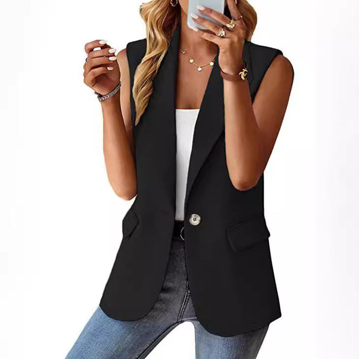 Women Sleeveless Blazer Lune London