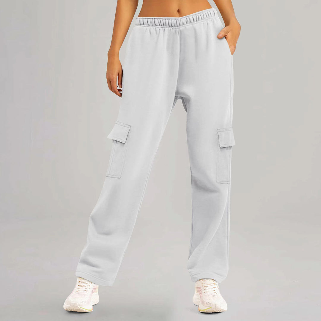 Wide cargo pants for women with practical pockets Lune London