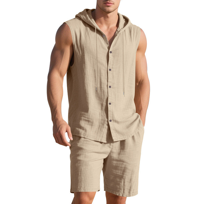 Casual hoodie t-shirt and shorts set Lune London for men