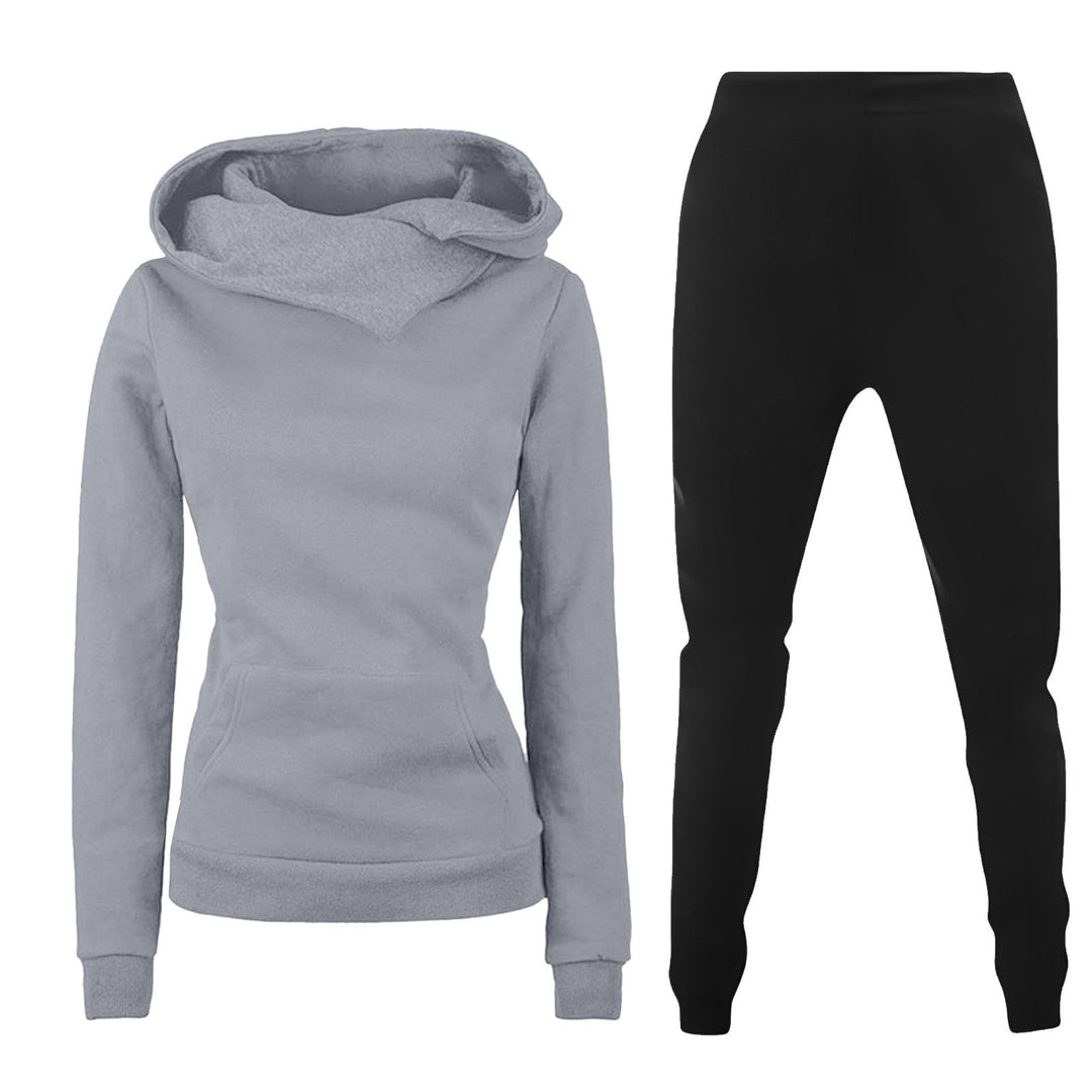 Ladies hoodie and chic style sports jumpsuit