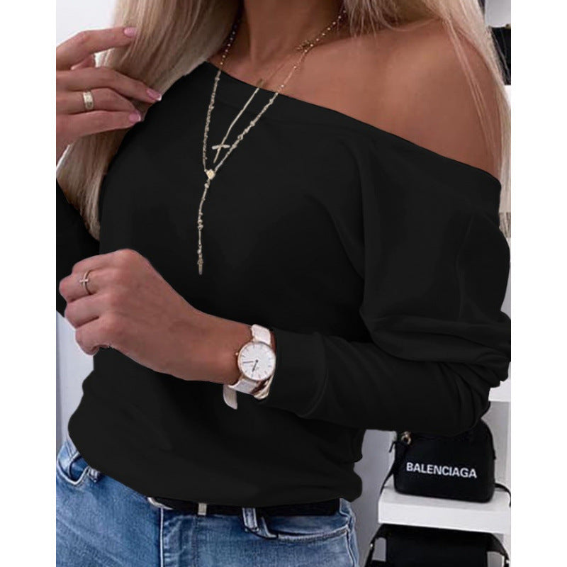 Ladies Off-Shoulder Leisure Pull Top Lune London