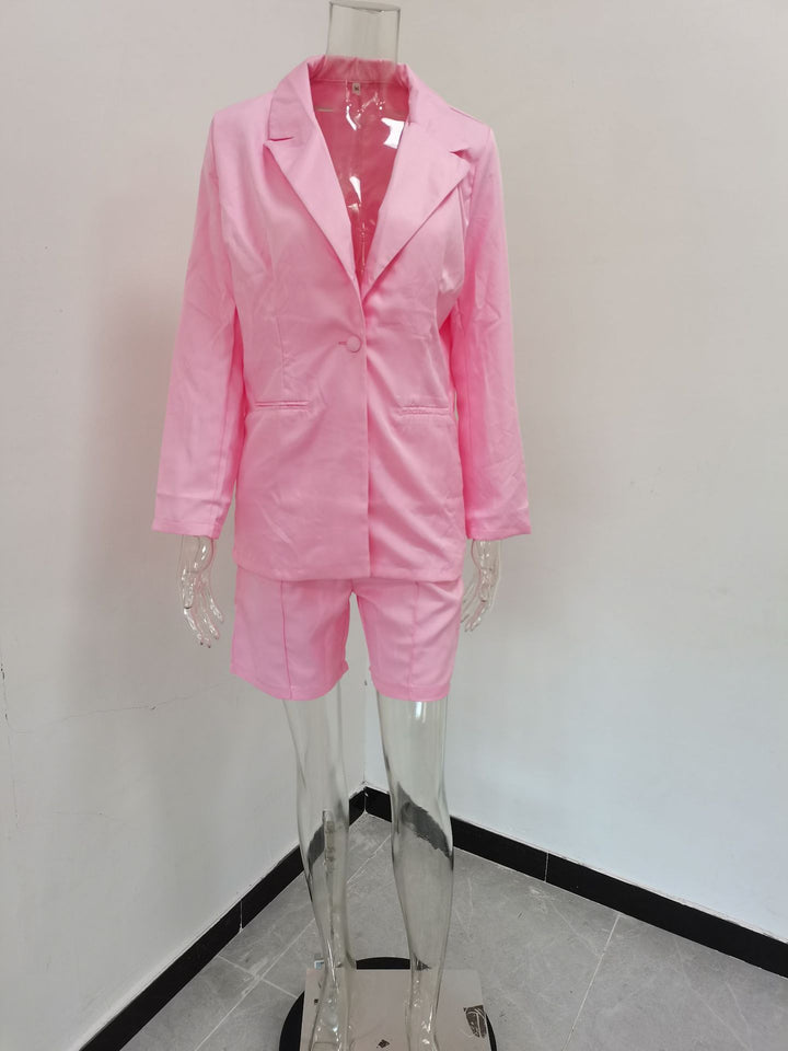 Elegant blazer set for women with shorts and refined details Lune London