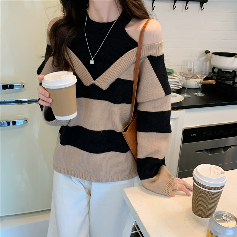 Sweater tendance pour femmes avec découpes Chic & Stil