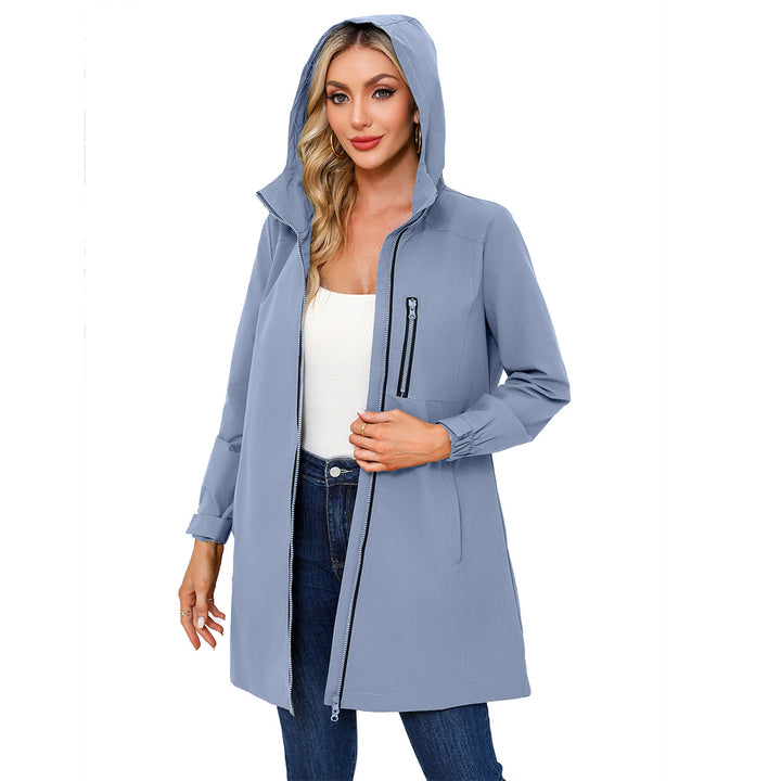 Functional women's jacket with adjustable hood Lune London