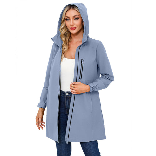 Functional women's jacket with adjustable hood Lune London