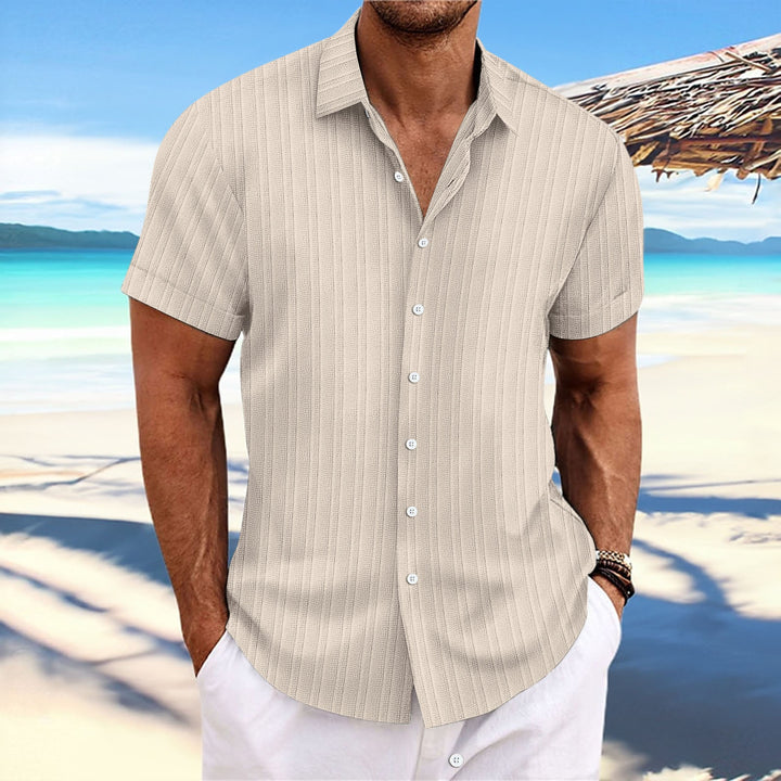 Casual short-sleeved striped shirt for men Lune London