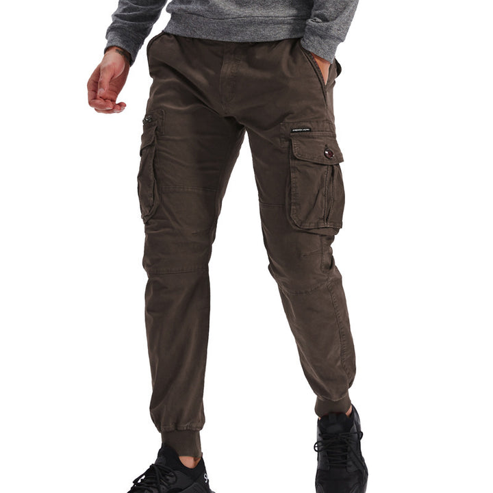 Men's cargo pants with practical pockets and elastic waistband Lune London