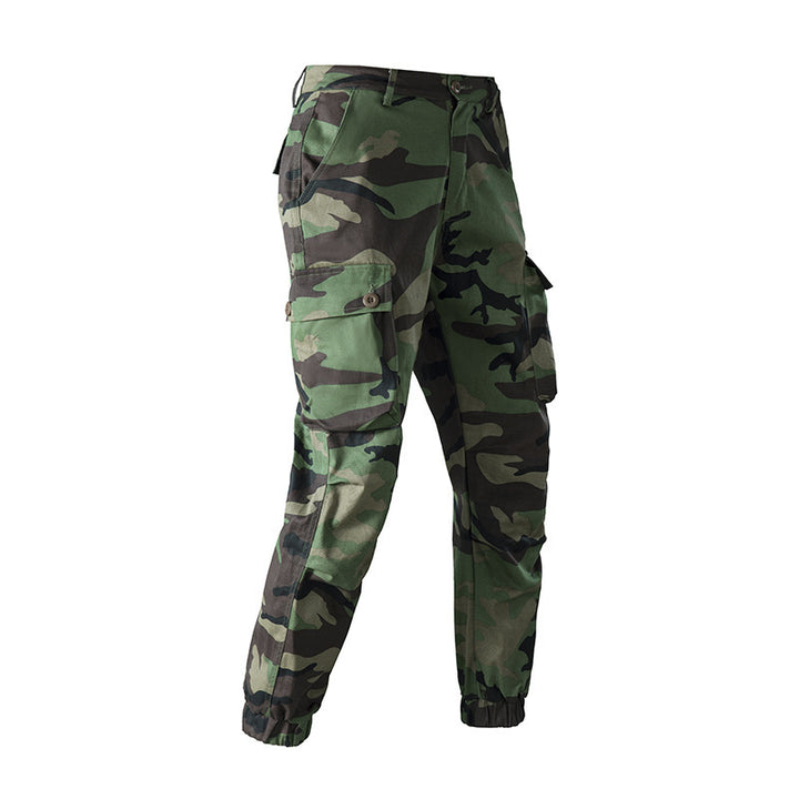 Men's cargo pants with practical side pockets and elastic waistband Lune London