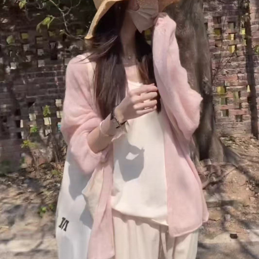 Ladies fluffy cardigan with relaxed fit and soft sleeves Lune London