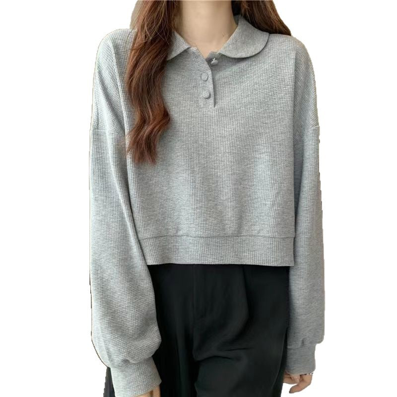 Pull polo décontracté pour femmes avec détails de boutons Chic & Stil